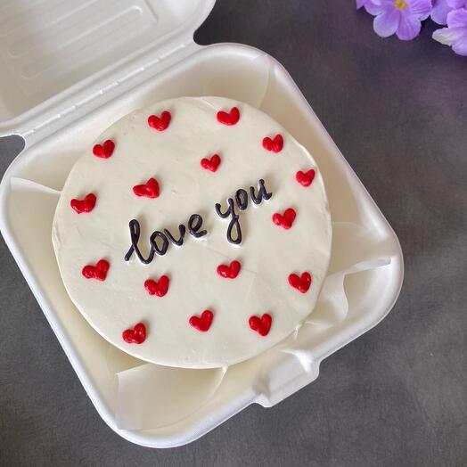 Бенто торт любимому «love you»