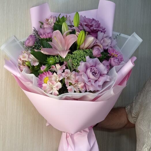 Букет " Розовый шик!"