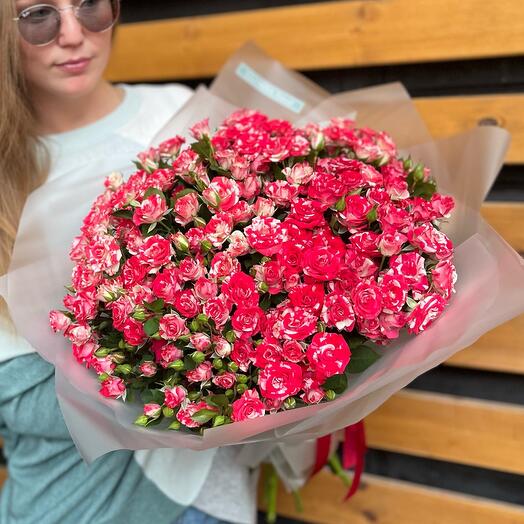 19 кустовых ажурныз роз 😍 Большой букет