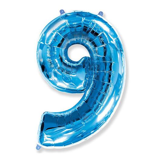 Шар фольгированный "9"