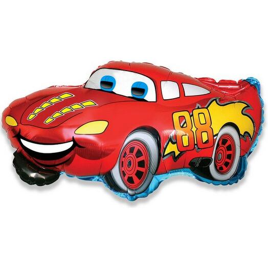 Фольгированная фигура с гелием - Машинка (81 см)