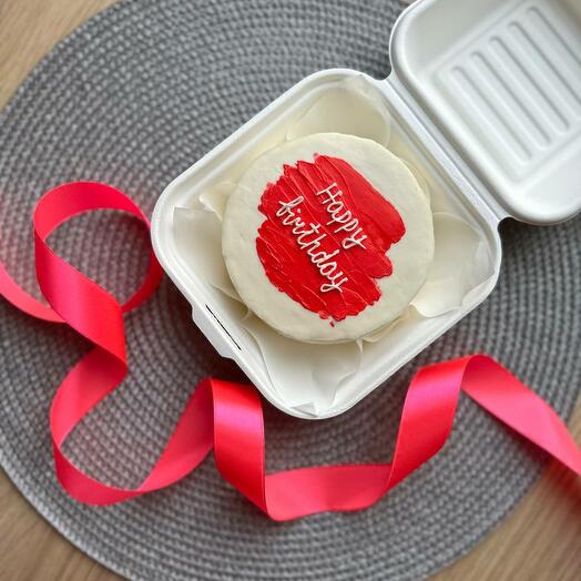 Бенто торт "Happy Birthday" в подарок на день рождения