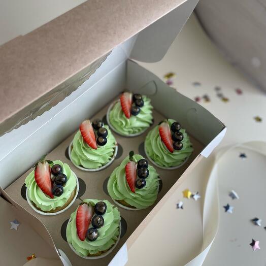 Капкейки с ягодами 🍓🫐