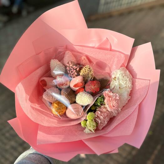 Букет из клубники в шоколаде