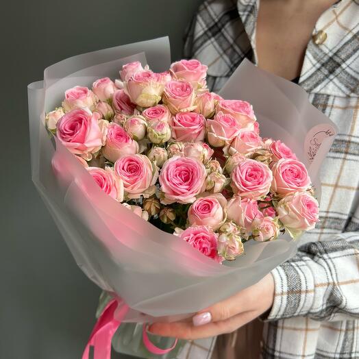 Delicate bush roses