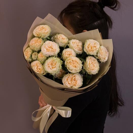 Ramo de rosas de encaje de peonía arbusto 5 piezas