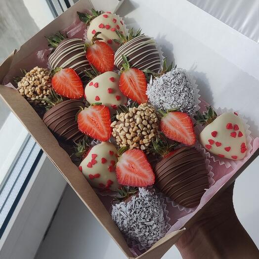 Fresa en Caja de chocolate