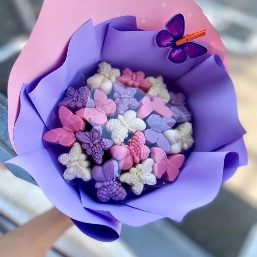 Bouquet of chocolate butterflies