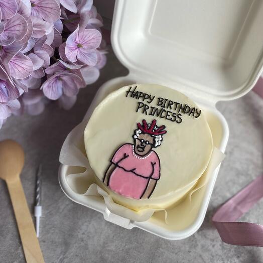 Бенто торт S с бабушкой «Happy birthday princess»