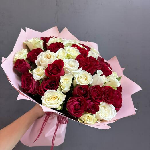 Микс из 51 розы 🌹