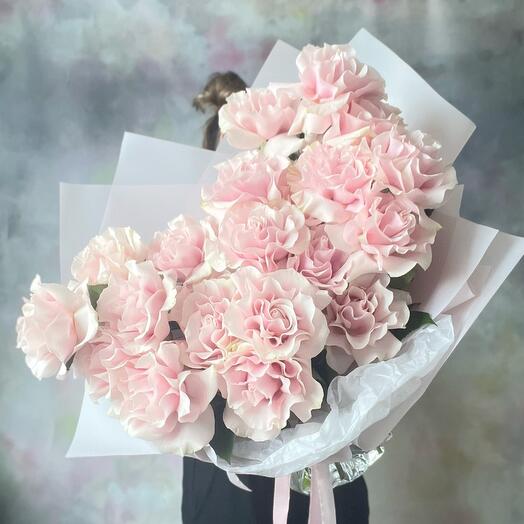 French pink roses