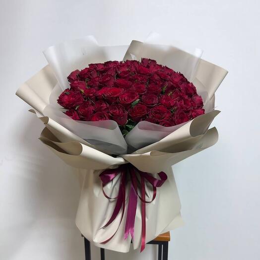 🌹51 роза Эквадор - шикарный букет