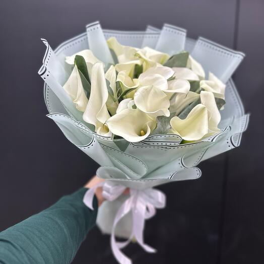 Калла с эвкалиптом