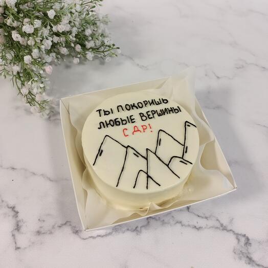 Бенто торт "покоришь любые вершины"