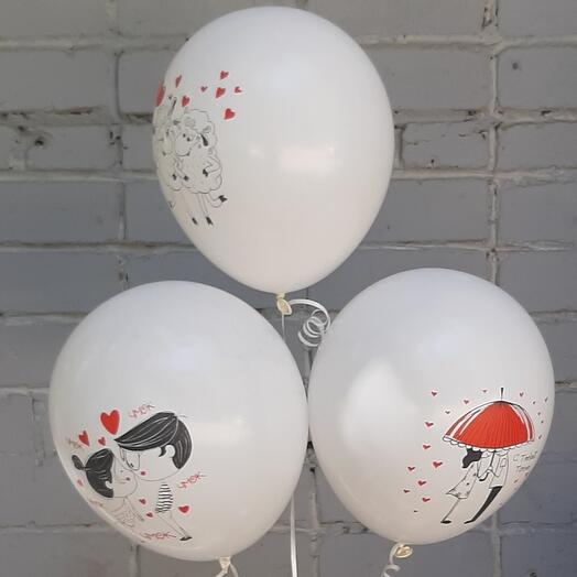 Набор гелиевых шаров РОМАНТИКА