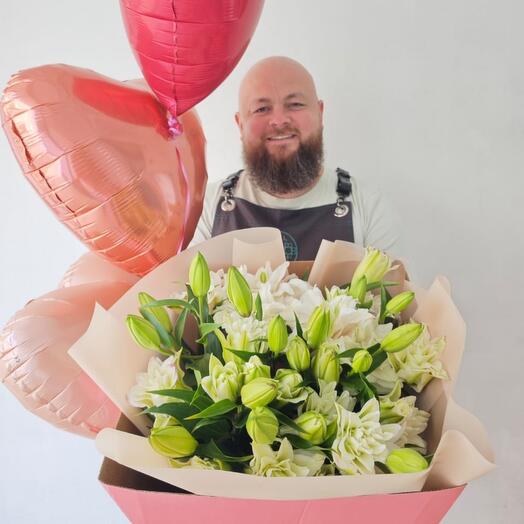 Лилии и сердечки🪷💓