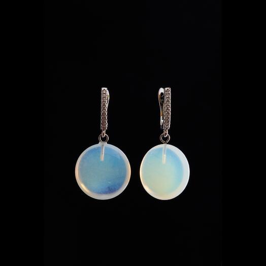 Серьги из опалита 11127-0043