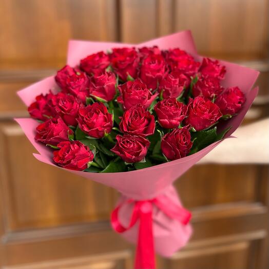 25 красных роз «RED LOVE»