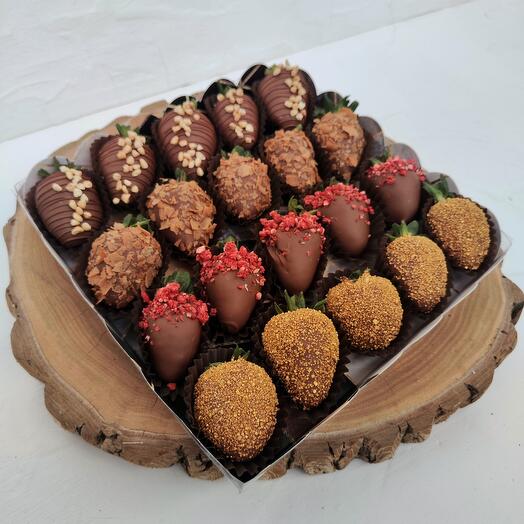 Chocolate-covered strawberries 53
