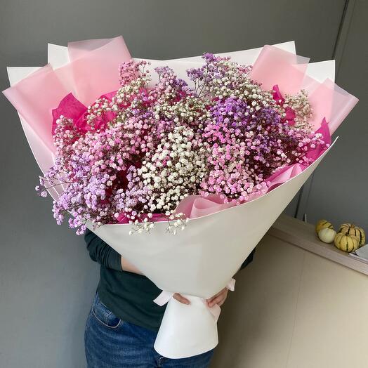 Букет-гигант из воздушной гипсофилы💜