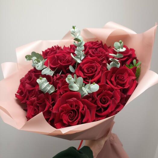 Ramo de rosas francesas Rojas