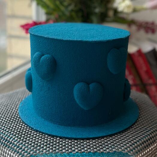 Торт 1 кг с сердцами Сникерс на день рождение