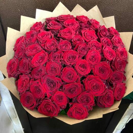 A gorgeous bouquet of 51 PREMIUM roses