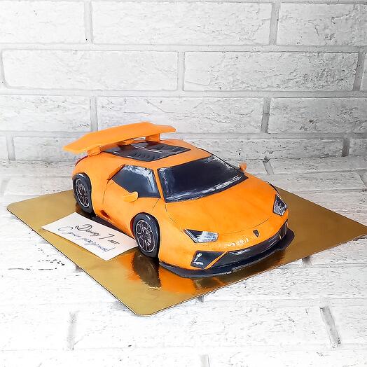 3D-торт спортивный автомобиль "Ламбо"
