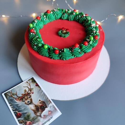 Мини-торт на Новый год