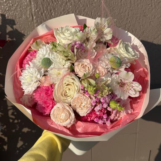 Букет цветов на День святого Валентина