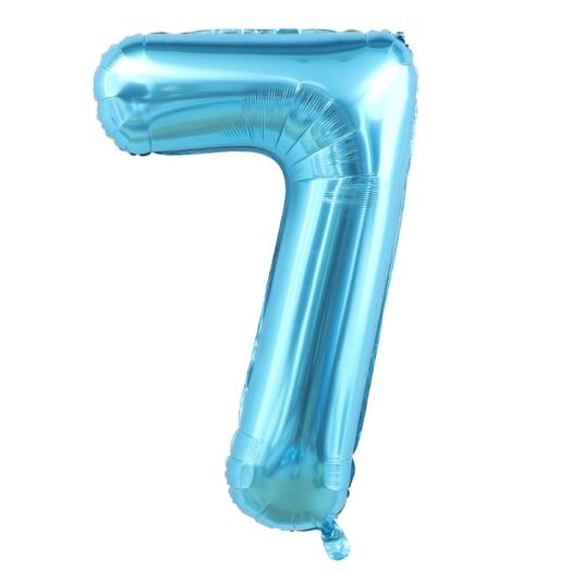 Цифра «7» синего цвета