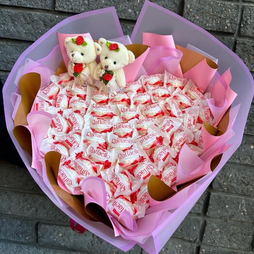 Сладкое сердце с игрушками