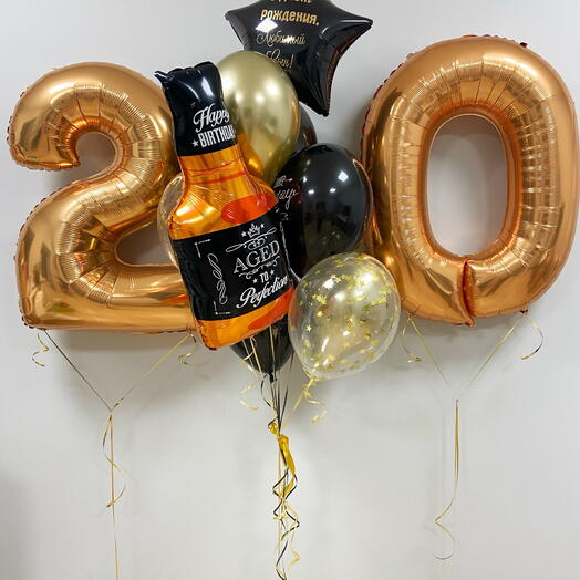 Kit de balões para ele no aniversário