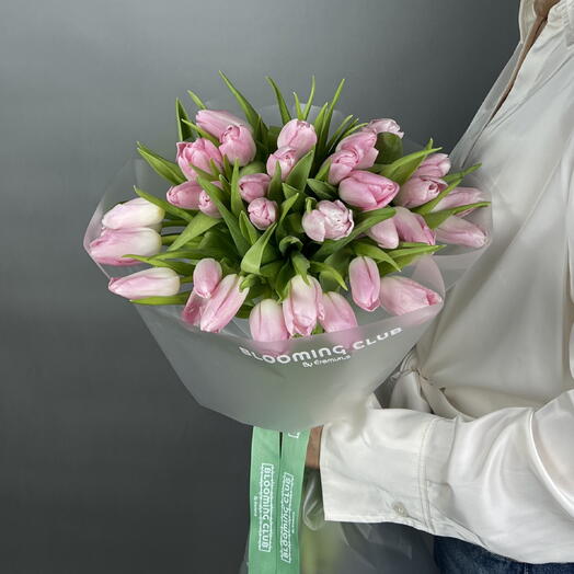 31 Pink Tulips Bouquet