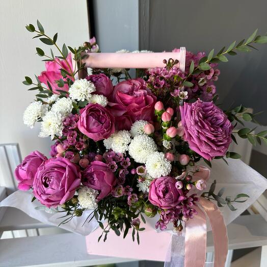 Ящичек с розами🌸