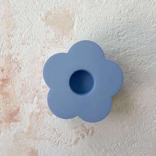 Подсвечник ручной работы из гипса «Flower»