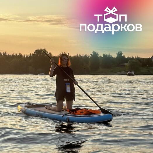 Подарочный сертификат Аренда 1-местного сапборда для 1 чел. на полдня, в выходной день (Мытищи)
