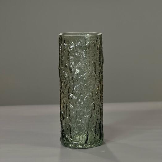 Ваза прозрачная темная