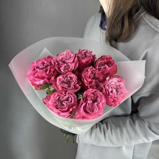 Монобукет из 9 роз Кантри Блюз