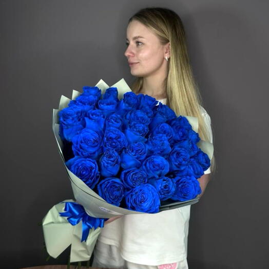 Синие розы 35 💙