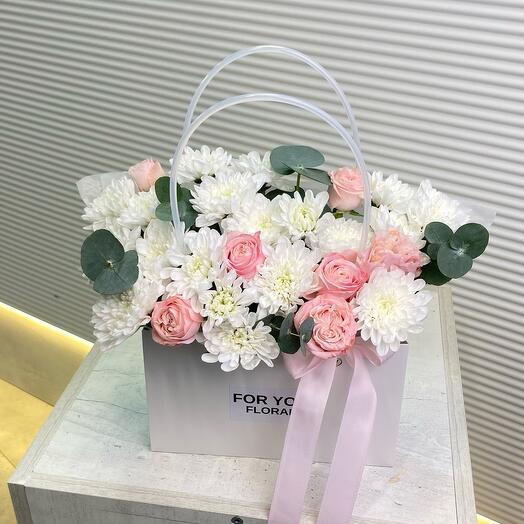 Цветочная сумочка