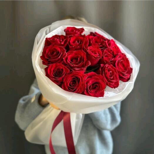 Акция Круглый букет🌹15 импортных роз