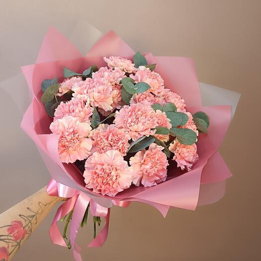 Bouquet of delicate carnations