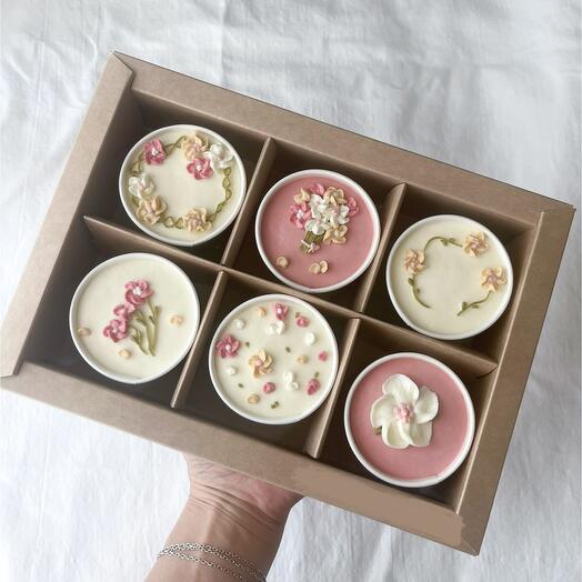 Cake to go (торт в стакане) с цветочками