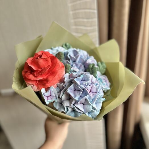 Мужской букет из зефира папе