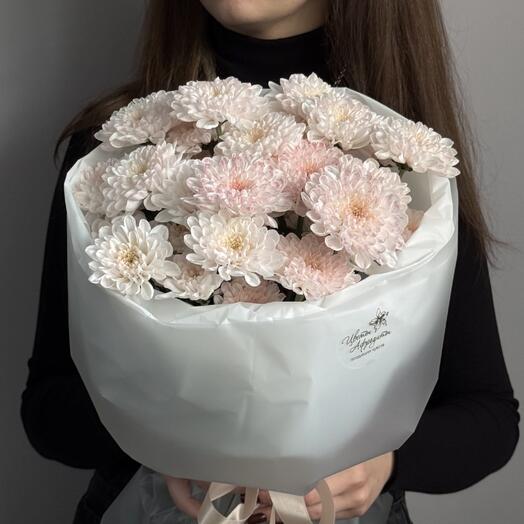Монобукет из 5 хризантем🌸
