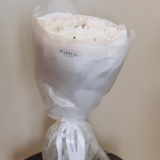 Монобукет с кустовыми хризантемами