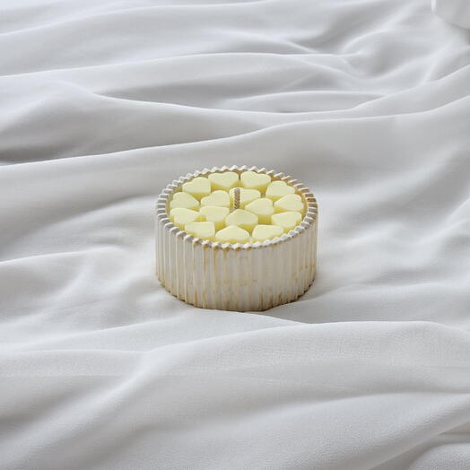 Банановое брюле ~ ароматическая свеча ~ многоугольник