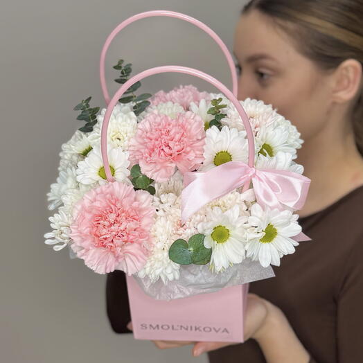 Нежная сумочка комплимент со стойкими цветами 💕 «нежность»