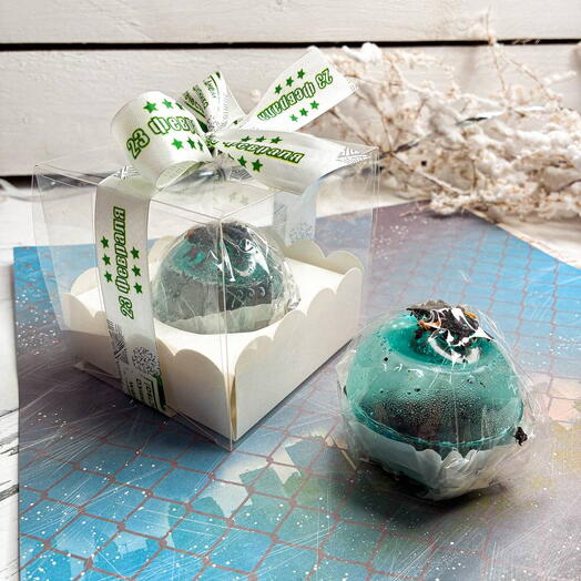 Чайная бомбочка в коробочке на 23 февраля